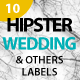 Hipster Wedding Label Badges - GraphicRiver Item for Sale