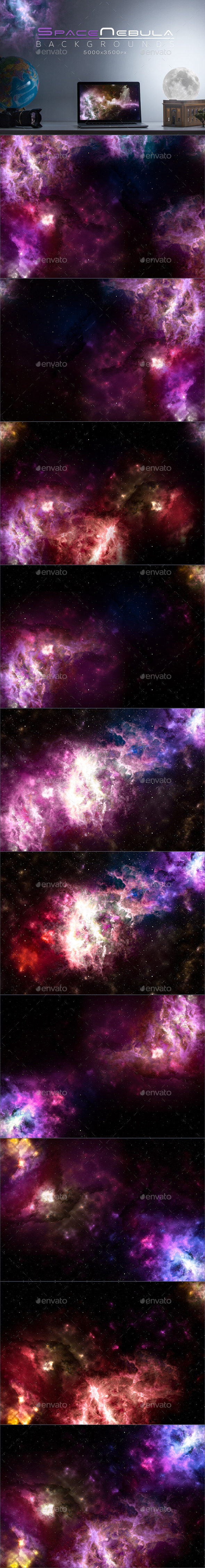 Space Nebula Backgrounds