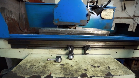 View Of Work Grinding Machine At Workshop