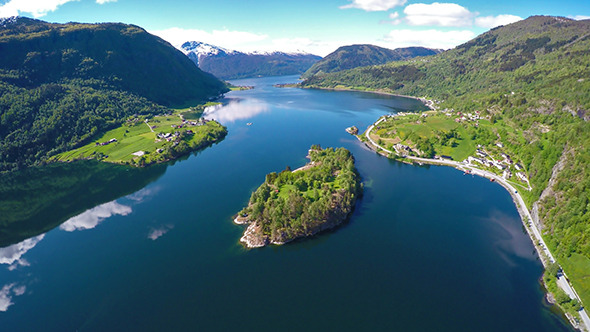 Flying Over The Sognefjorden