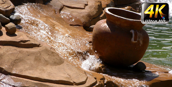 Waterfall in Creek and Pot 3