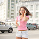 Happy Young Woman With Music Headphones (2 items) - VideoHive Item for Sale