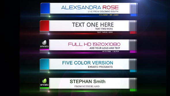 Corporate Light Lower Third