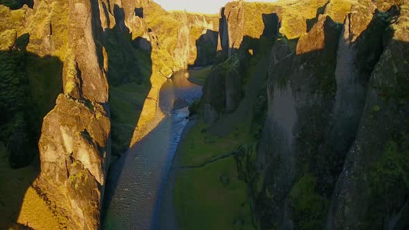 Fjadrargljufur Canyon Iceland