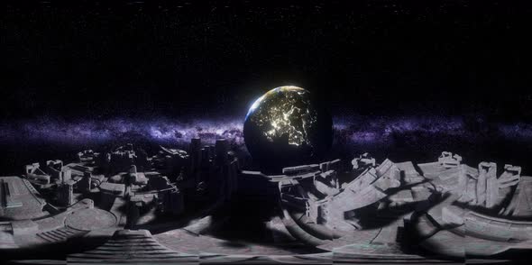 Big Alien Mothership. VR 360 Virtual Reality alt