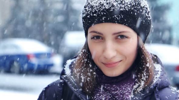 Portrait Of A Woman In Winter