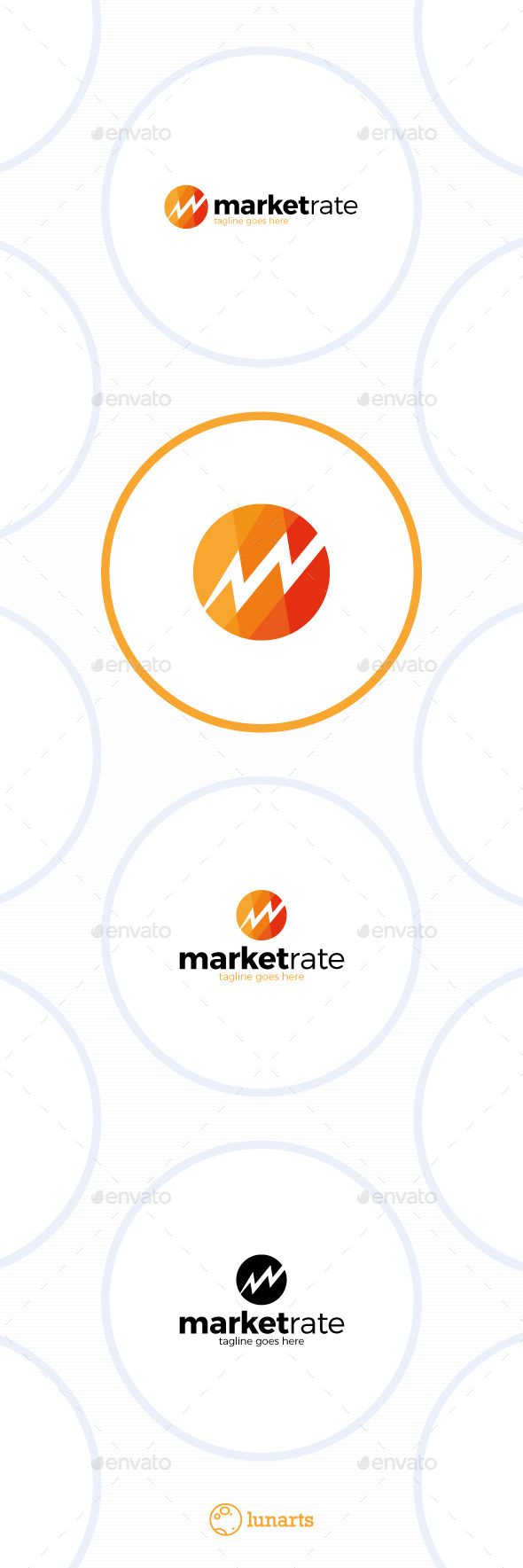 Market Rate Logo - Letter M