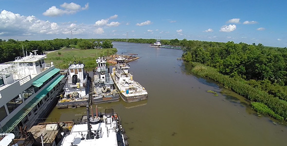 Louisiana Bayou (Aerial)