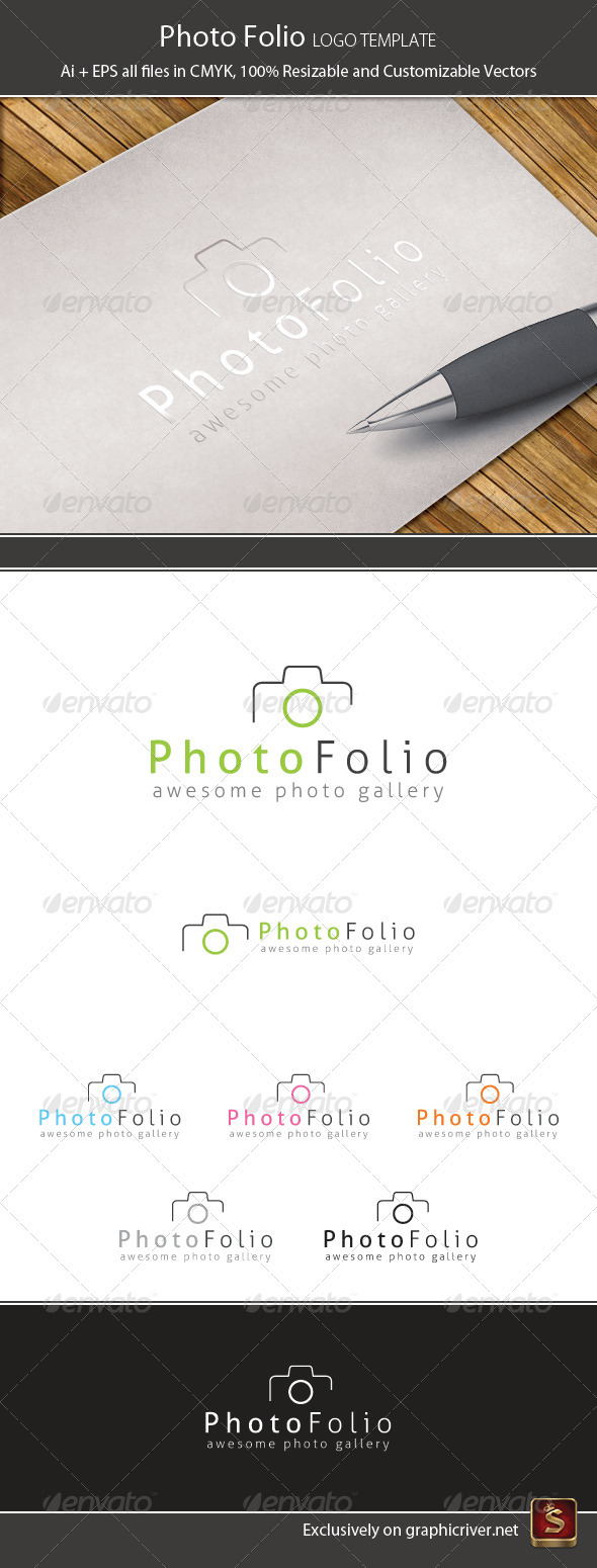 Photo Folio Logo Template
