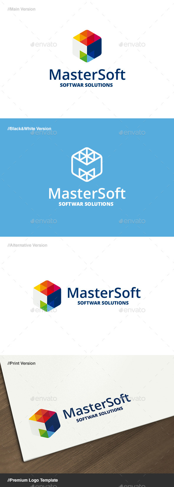 Master Soft - Letter M Logo
