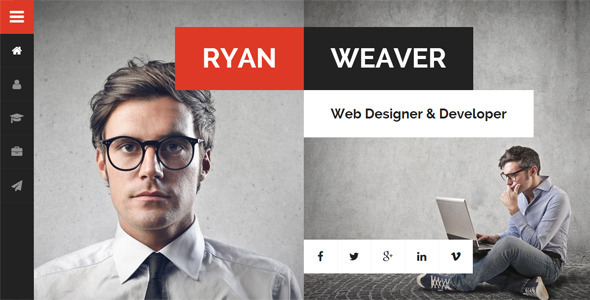 Divergent - Personal Vcard Resume HTML Template