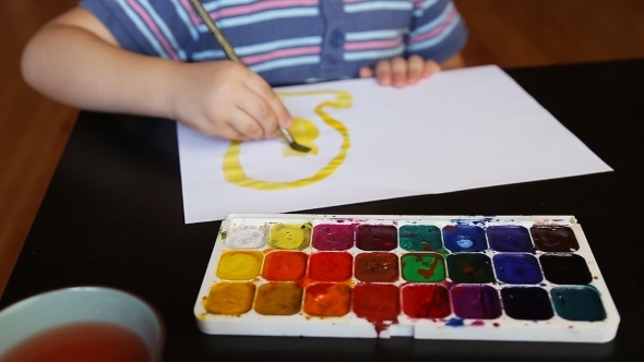 Little Boy Paints
