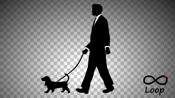Businessman And Dog