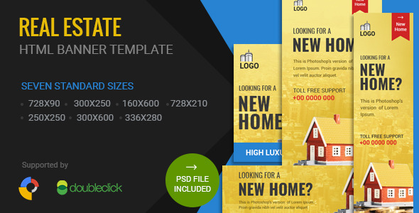 Real Estate | HTML5 Google Banner Ad 01