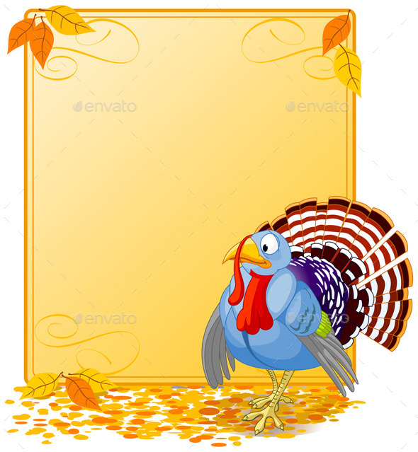Cartoon Turkey Card