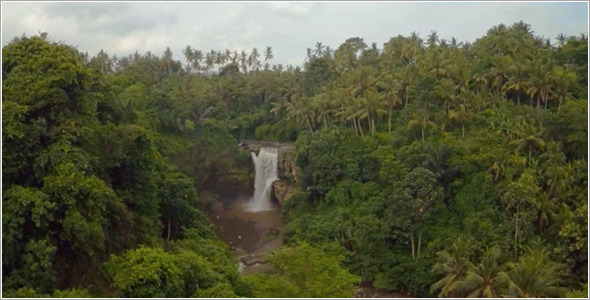 Waterfall in the Jungle Aerial
