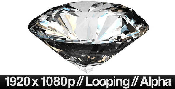 Isolated Diamond Rotating - LOOP - ALPHA
