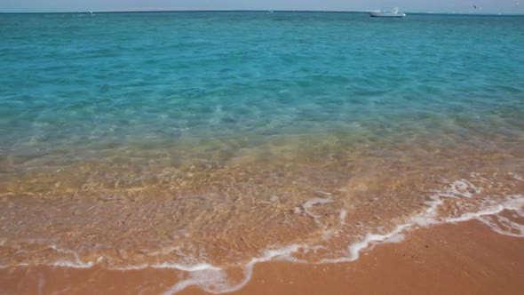 Turquoise Sea Water Waves And Sand Beach 5