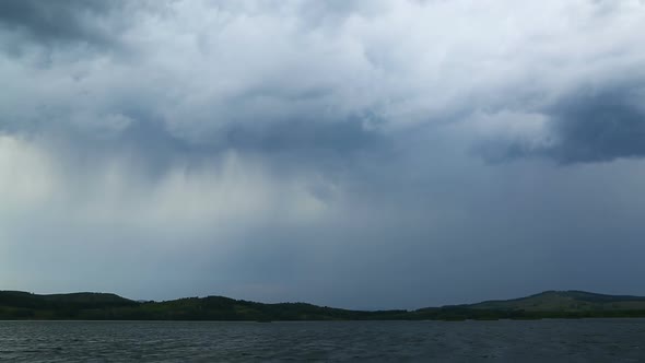 Approaching Storm - Storm Clouds Over Lake 2