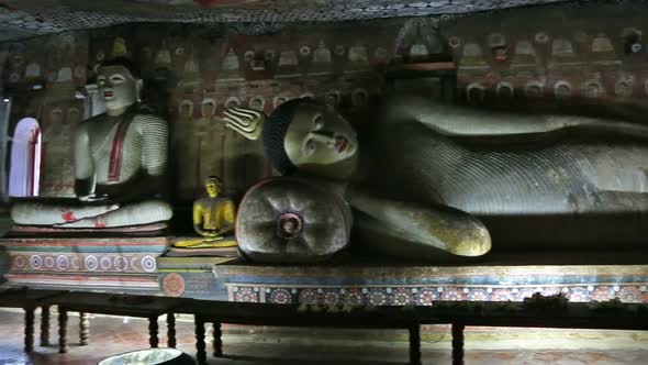 Buddha Statues In Dambulla Cave Temple, Sril Lanka 2 alt