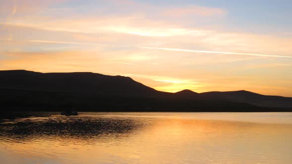 Sunrise On Morning Lake  Mountain 4