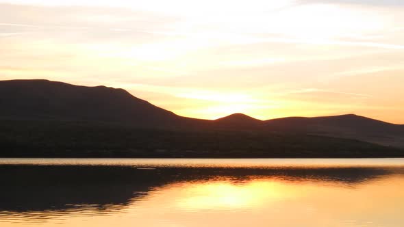 Sunrise On Morning Lake  Mountain 5