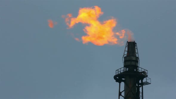 Torch Is Lit On Tower Refinery - Air Pollution 2