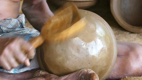 Hands Of A Potter Manufactured A Pot Of Clay 4