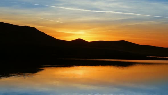 Sunrise On Morning Lake  Mountain 2