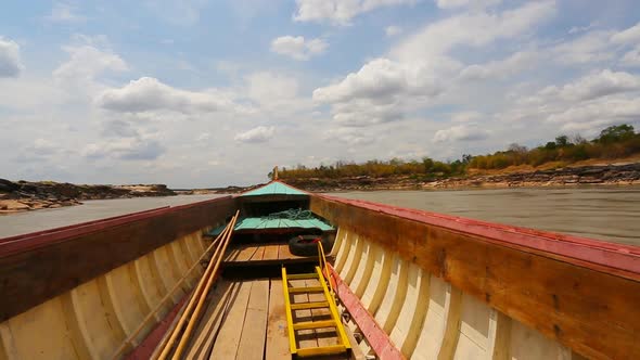 Big Boat For Transport On Maekhong River 3