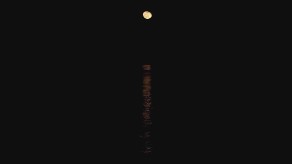 Night Sea And Moon