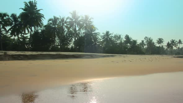 Beautiful Morning Landscape On Beach In India