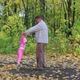 Father Playing  Baby In Autumn Park 1 - VideoHive Item for Sale