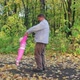 Father Playing  Baby In Autumn Park 2 - VideoHive Item for Sale