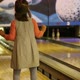 Bowling - A Little Girl Knocks Down Pins And Very Glad - VideoHive Item for Sale