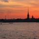 Firework At Sunset Over Peter And Paul Fortress In Saint-Petersburg Russia 1 - VideoHive Item for Sale