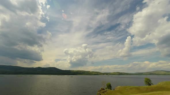 Beautiful  Landscape  Lake Between Hills - South Ural, Russia 5