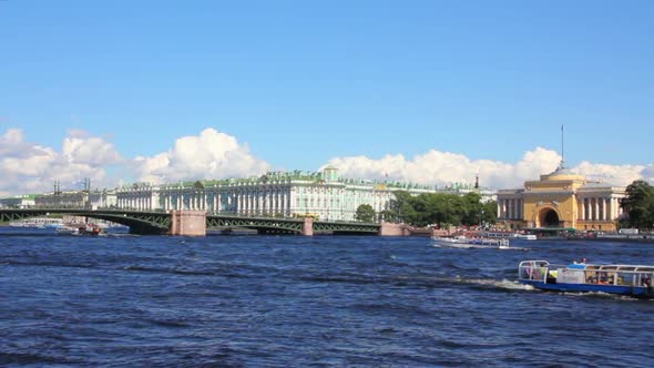 Neva River In The Historical Center Of Saint-Petersburg, Russia 2