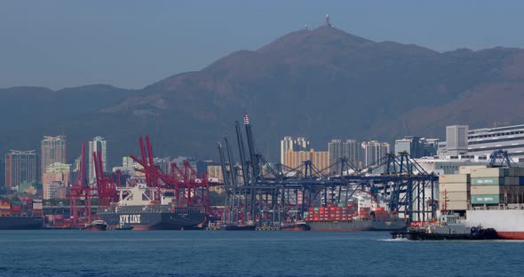 Kwai Tsing Container Terminals in Hong Kong