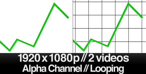 3D Raising Trend Line - Loop - Alpha