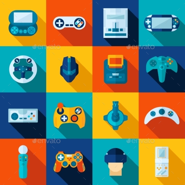 Video Game Icons Set