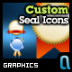 Custom Seal Icons - GraphicRiver Item for Sale