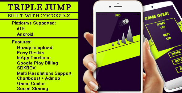 Triple Jump - Cocos2D-X Game for iOS & Android