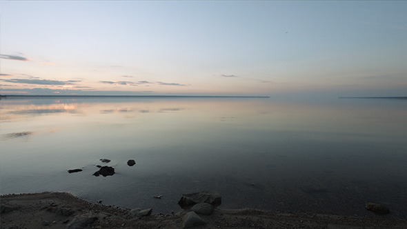 Calm Lake after Sunset
