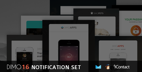 Dimo -16 Email Notification Template Set + Online Access