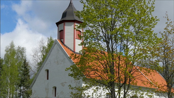 A Small Chapel with the Tree on the Side