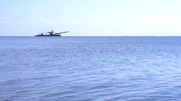 Dry Cargo Ship In The Sea 2