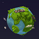 Lowpoly Earth Rotation - VideoHive Item for Sale