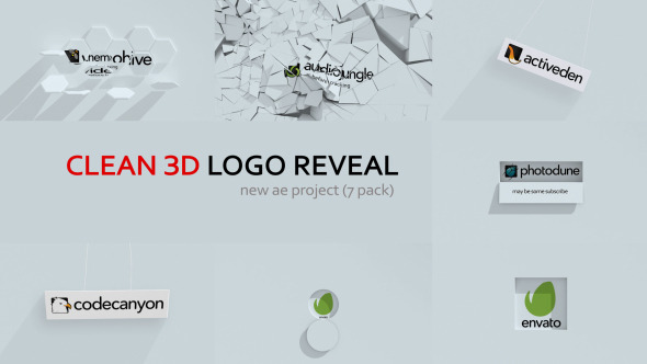 Clean 3d Logo Reveal alt