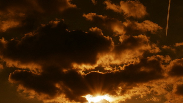 Storm Clouds at Sunset      